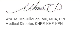William McCullough, MD, Signature